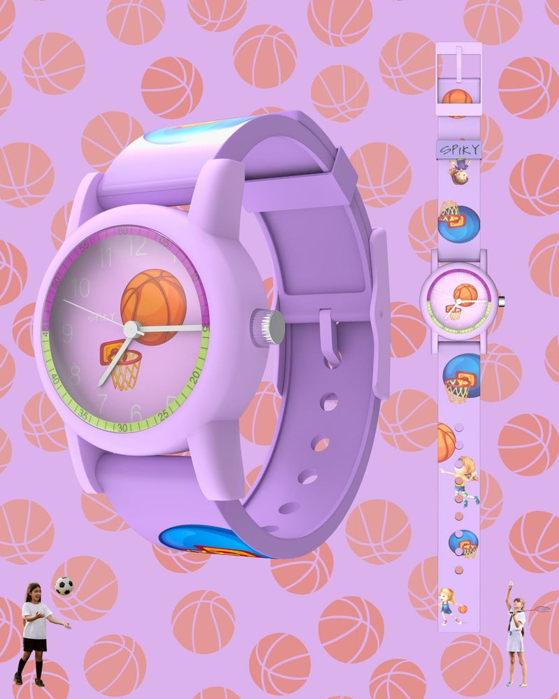SPIKY SLEEK Round Floral Printed Analog Watch for Kids - Image 1